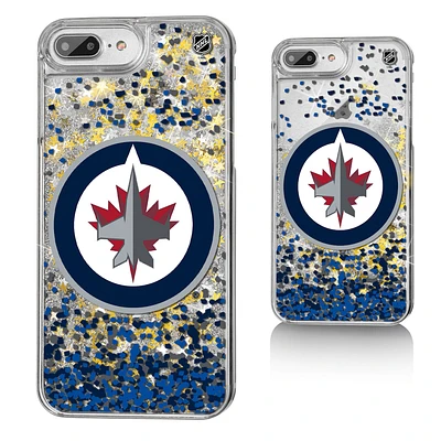 Winnipeg Jets iPhone Confetti Glitter Case