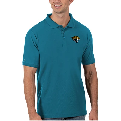 Men's Antigua Teal Jacksonville Jaguars Legacy Pique Polo