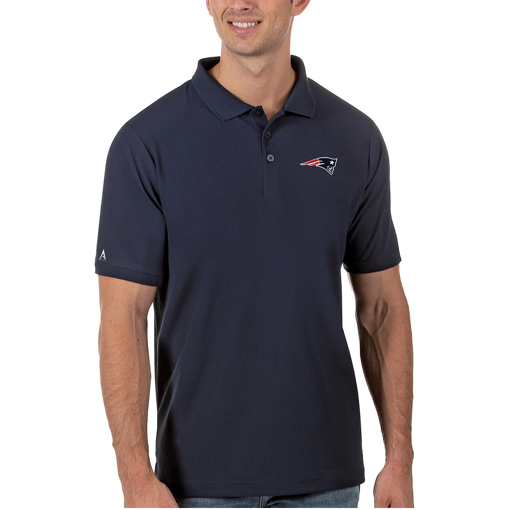 Men's Antigua Navy New England Patriots Legacy Pique Polo
