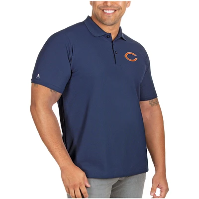 Men's Antigua Navy Chicago Bears Big & Tall Legacy Pique Polo