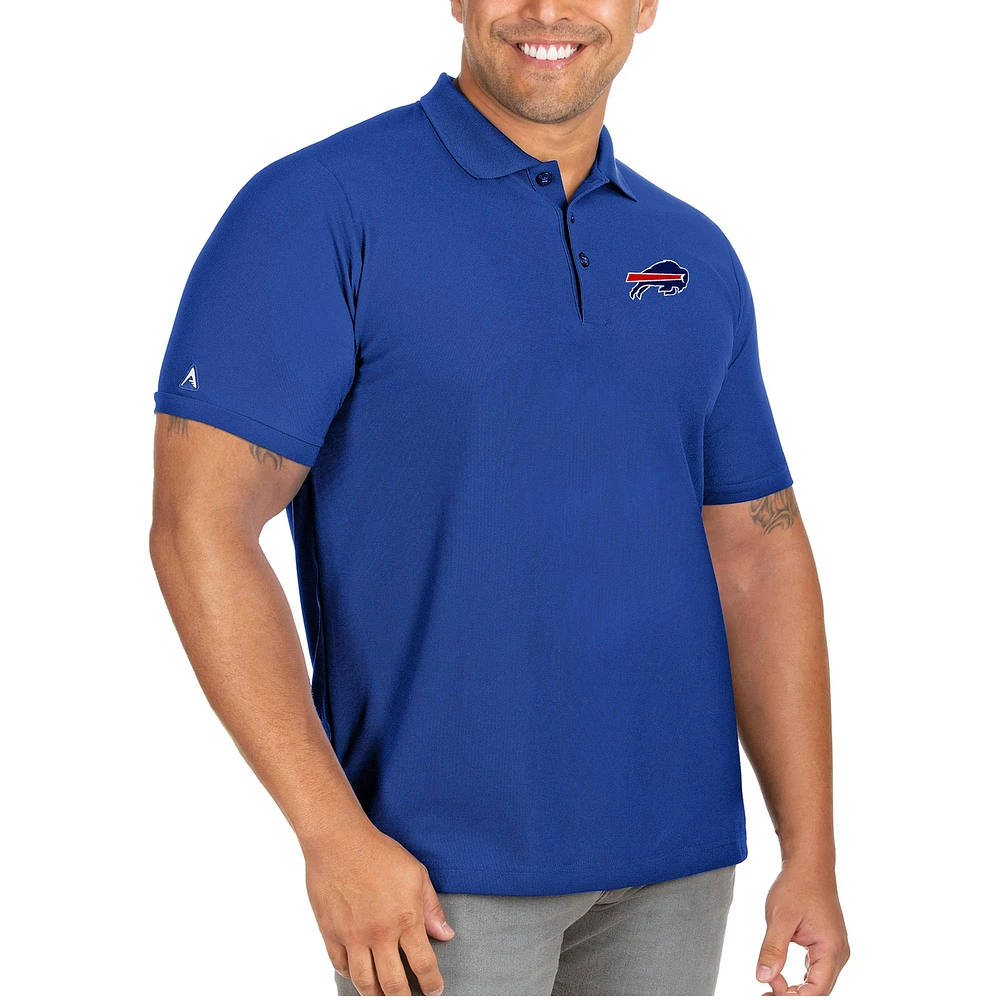 Men's Antigua Royal Buffalo Bills Big & Tall Legacy Pique Polo