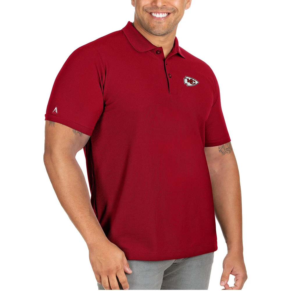 Men's Antigua Kansas City Chiefs Big & Tall Legacy Pique Polo
