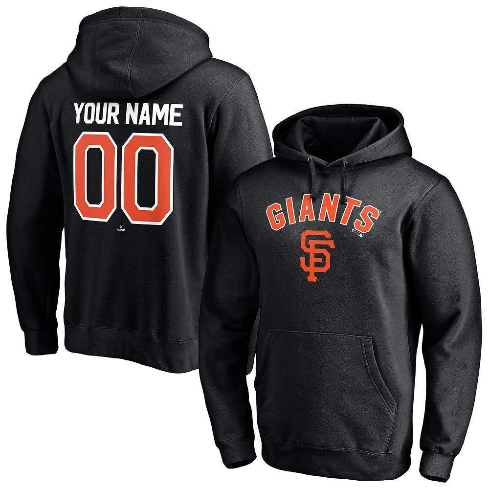 Men's Black San Francisco Giants Personalized Winning Streak Name & Number Pullover Hoodie
