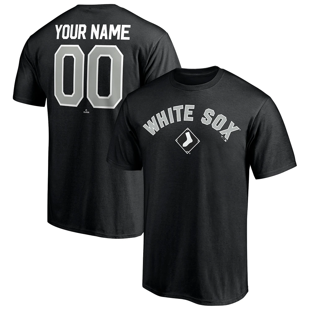 Men's Black Chicago White Sox Personalized Team Winning Streak Name & Number T-Shirt