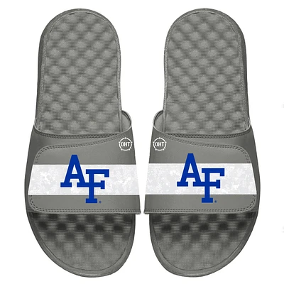 Youth ISlide Gray Air Force Falcons OHT Military Appreciation Logo Slide Sandals