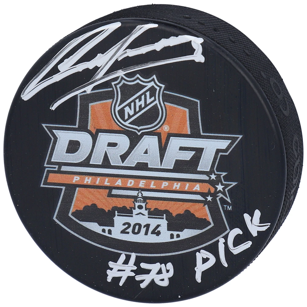 Ilya Sorokin New York Islanders Autographed 2014 NHL Draft Logo Hockey Puck with "#78 Pick" Inscription