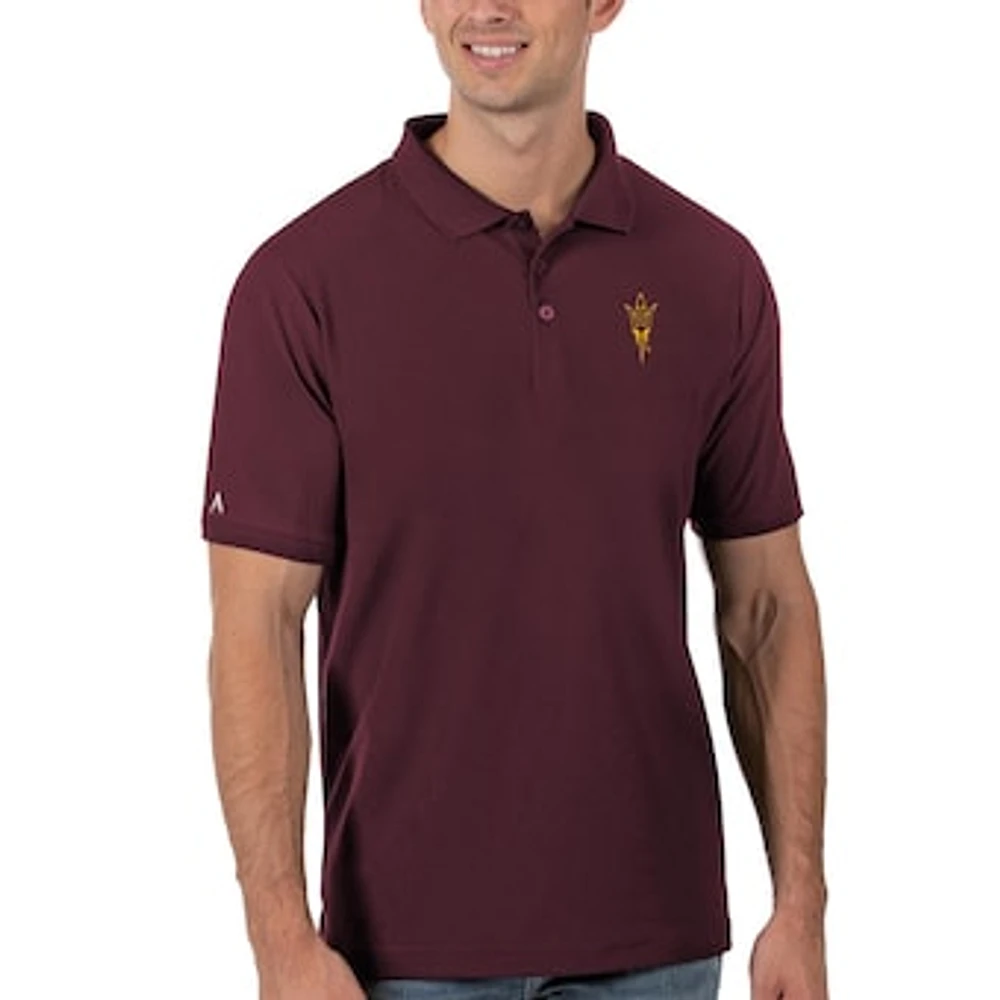 Men's Antigua Maroon Arizona State Sun Devils Legacy Pique Polo