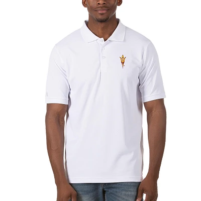 Men's Antigua White Arizona State Sun Devils Legacy Pique Polo
