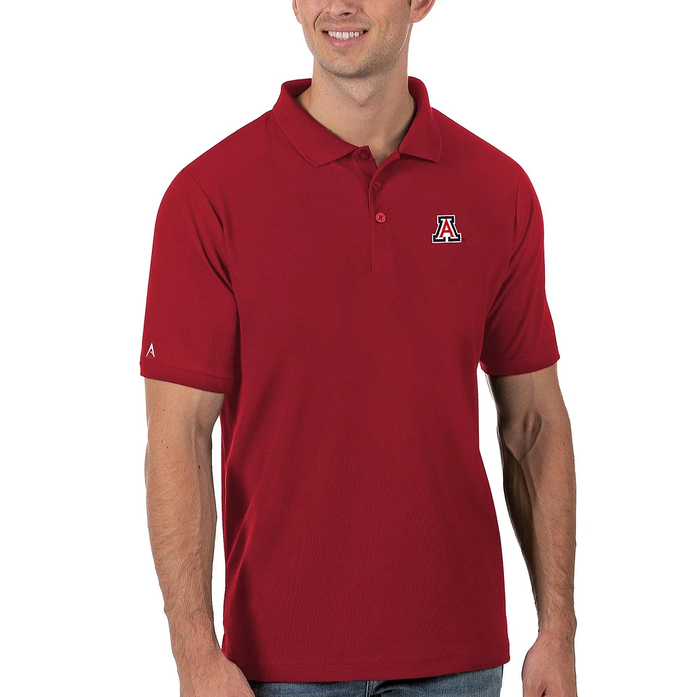 Men's Antigua Red Arizona Wildcats Legacy Pique Polo