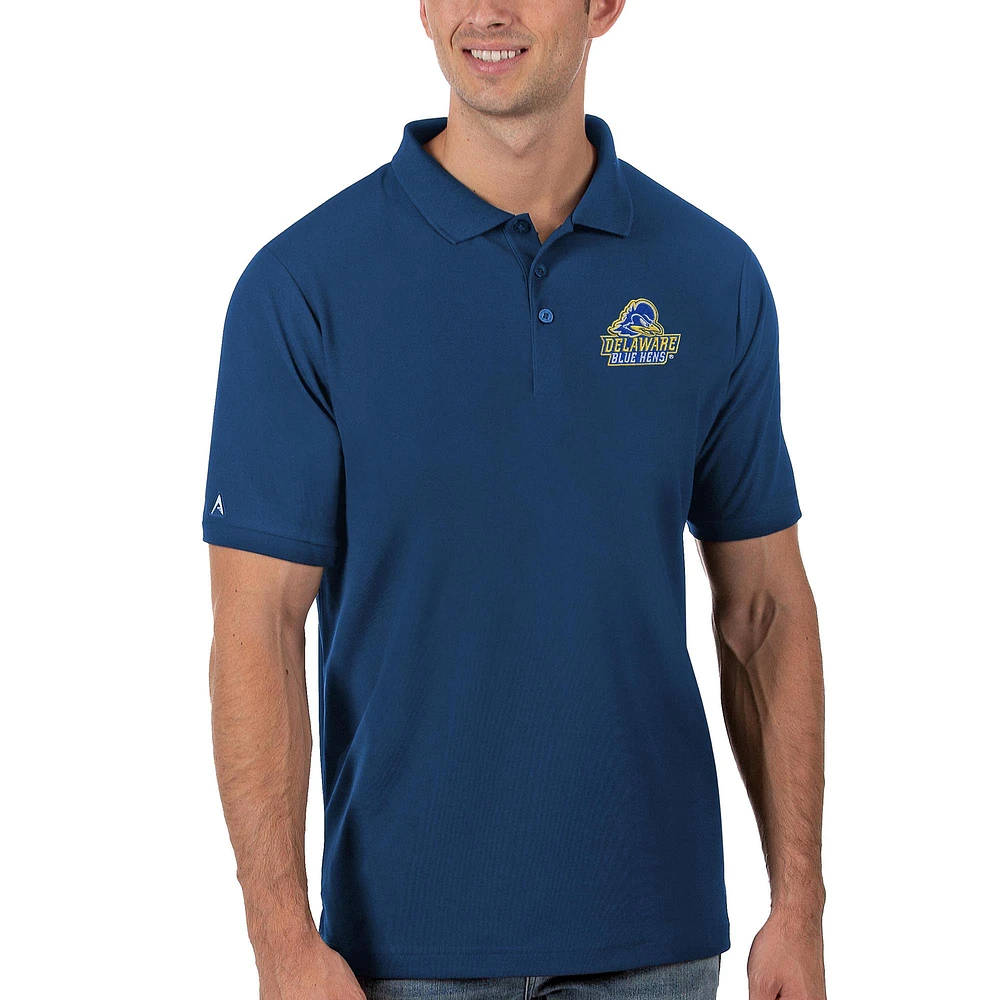 Men's Antigua Royal Delaware Fightin' Blue Hens Legacy Pique Polo
