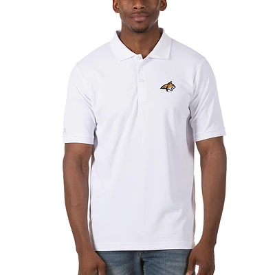 Men's Antigua White Montana State Bobcats Legacy Pique Polo