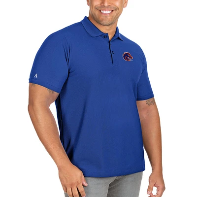 Men's Antigua Royal Boise State Broncos Big & Tall Legacy Pique Polo