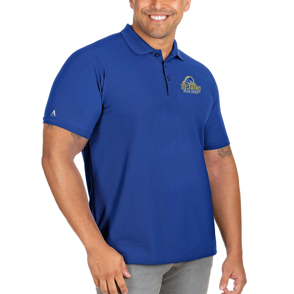 Men's Antigua Royal Delaware Fightin' Blue Hens Big & Tall Legacy Pique Polo