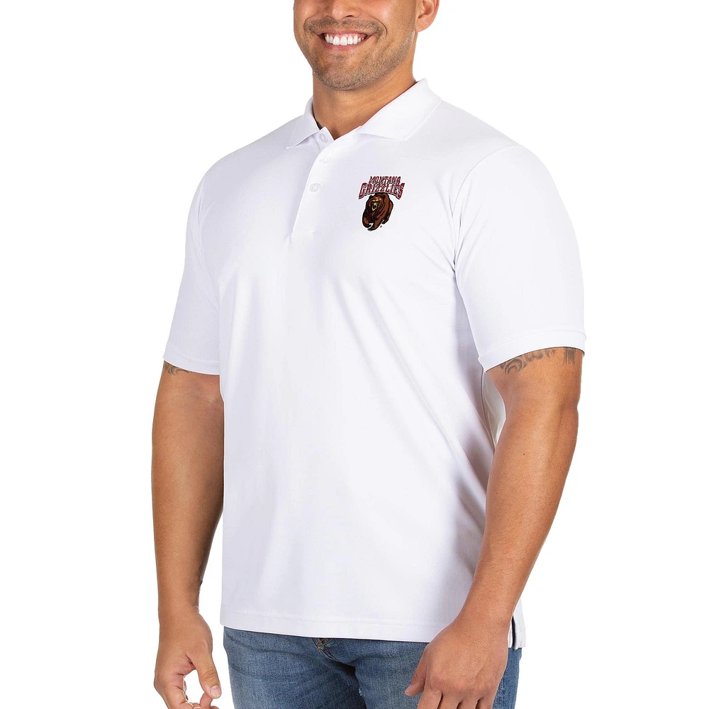 Men's Antigua White Montana Grizzlies Big & Tall Legacy Pique Polo