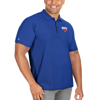 Men's Antigua Royal SMU Mustangs Big & Tall Legacy Pique Polo