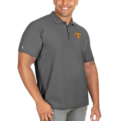 Men's Antigua Anthracite Tennessee Volunteers Big & Tall Legacy Pique Polo