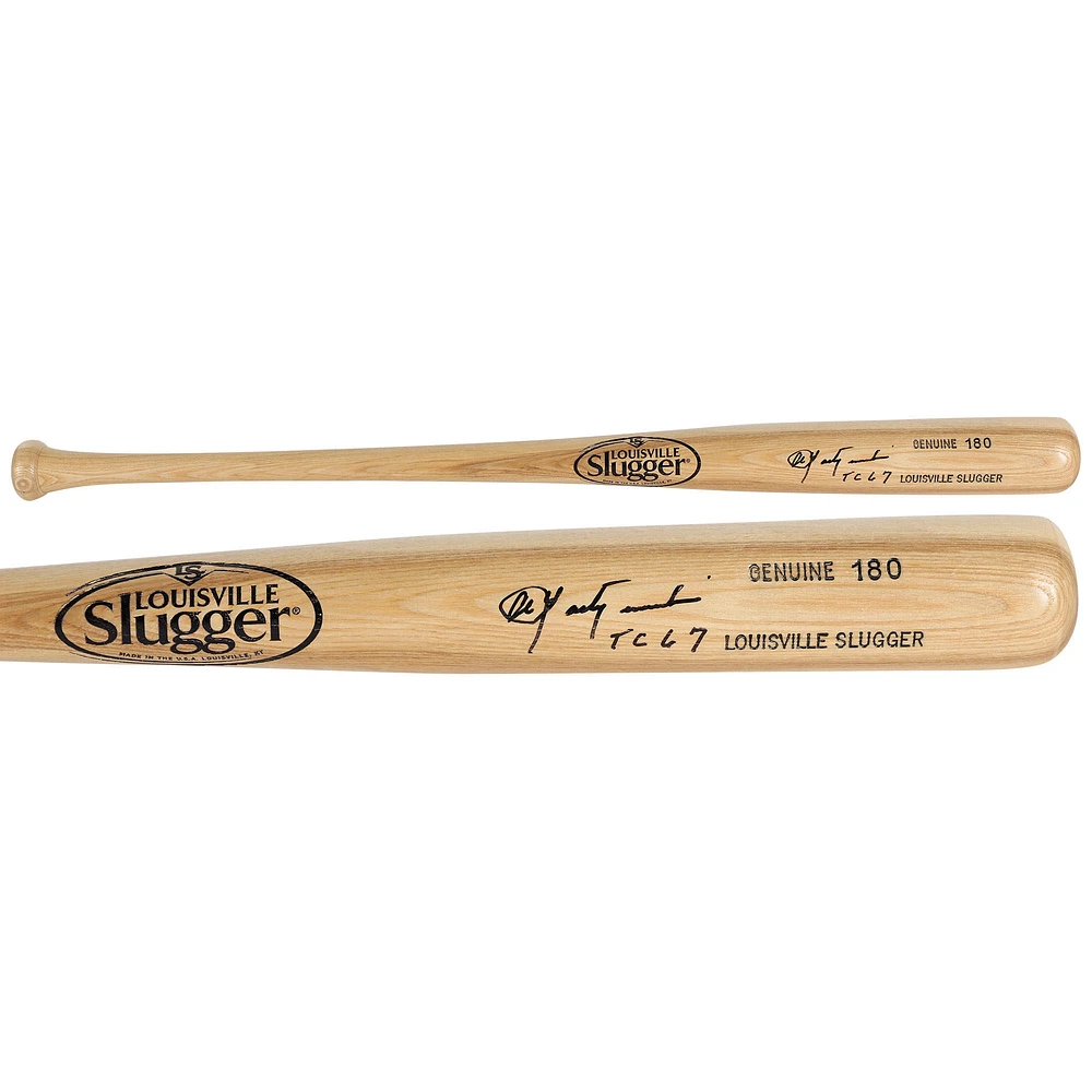 Carl Yastrzemski Boston Red Sox Autographed Blonde Louisville Slugger Bat with "TC 67" Inscription