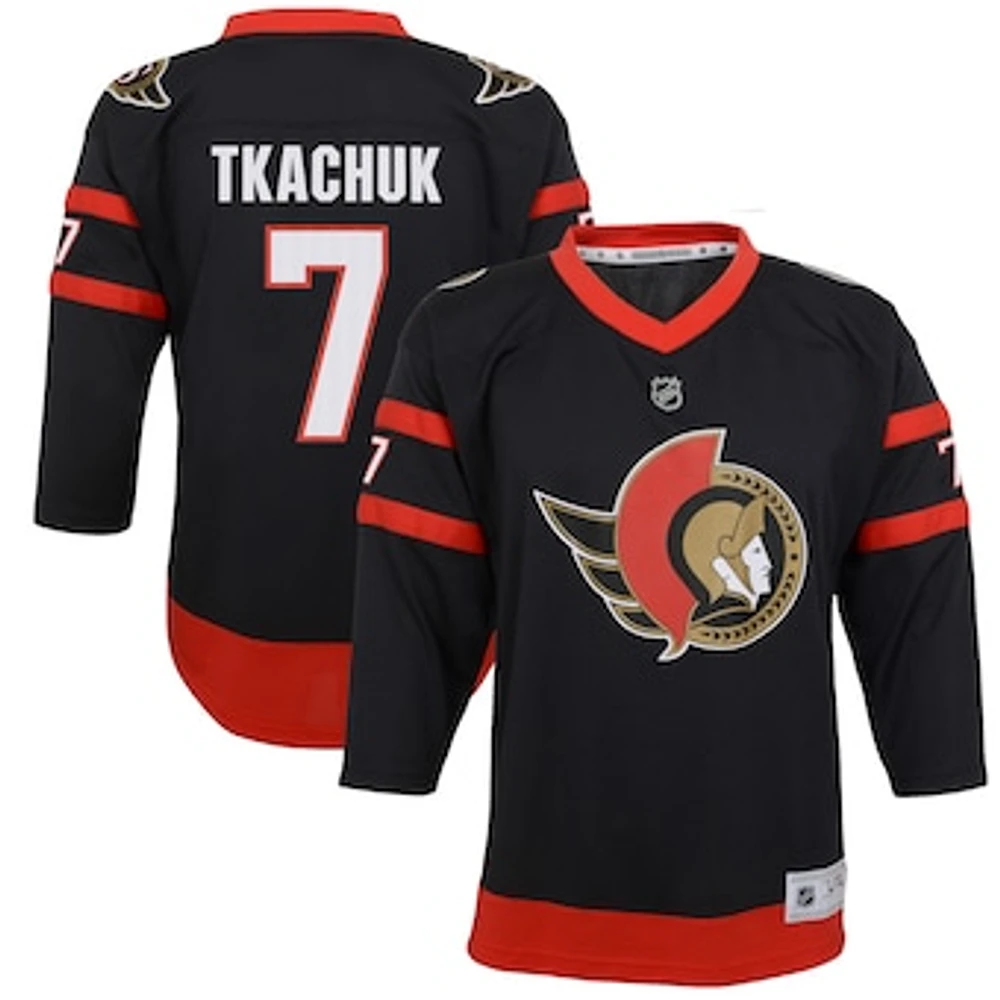 Youth Brady Tkachuk Black Ottawa Senators 2020/21 Home