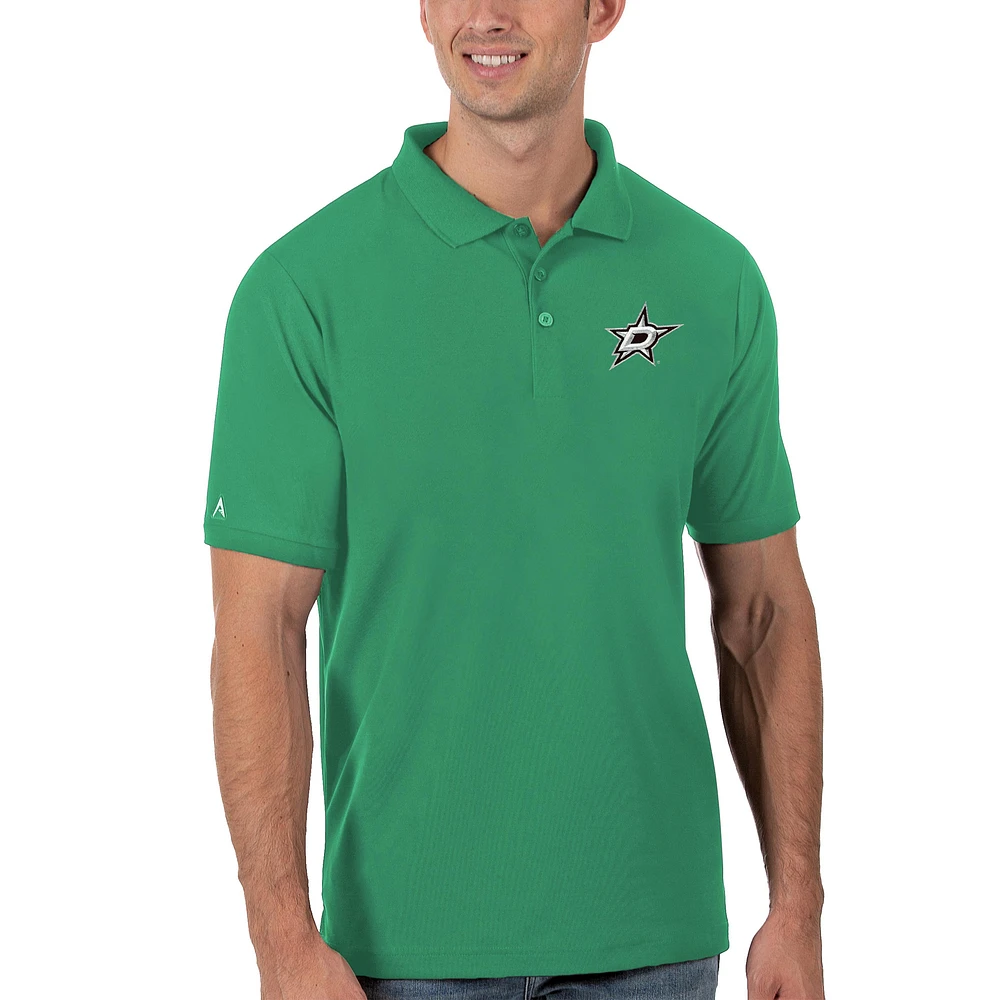 Men's Antigua Kelly Green Dallas Stars Legacy Pique Polo