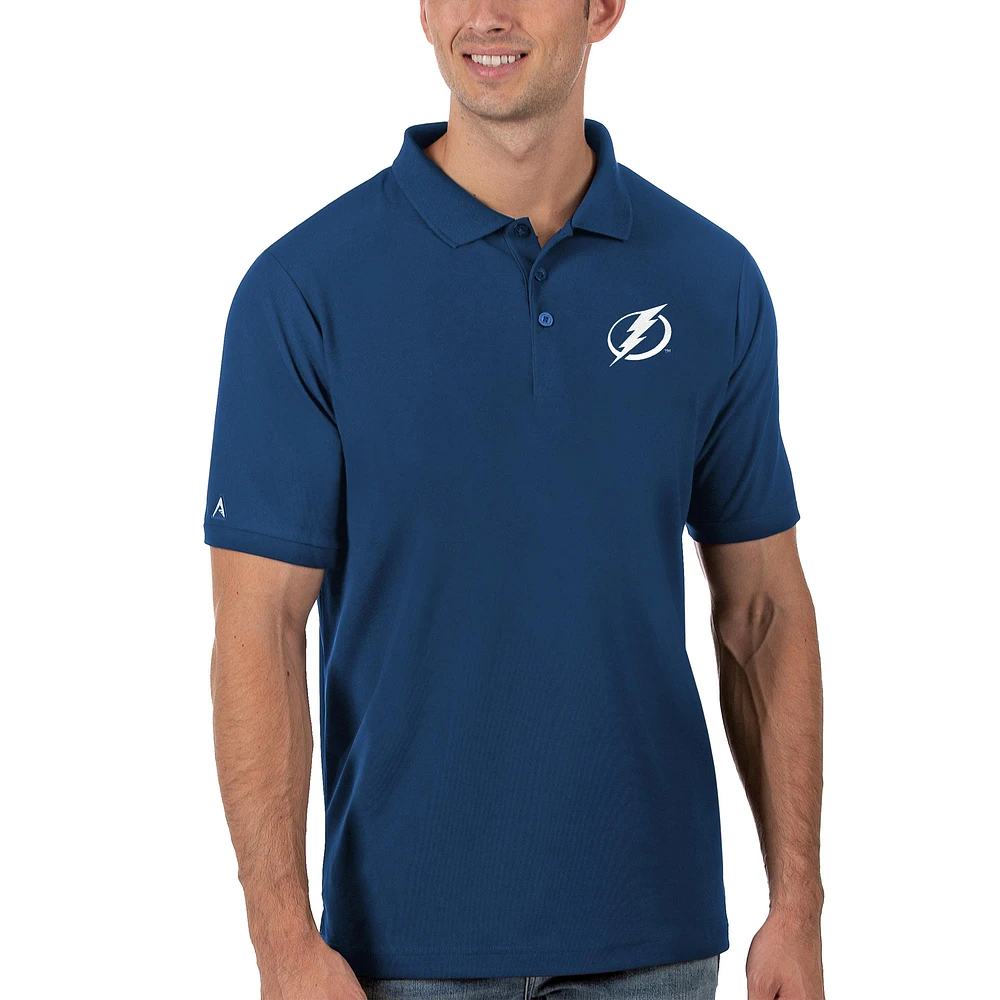 Men's Antigua Royal Tampa Bay Lightning Legacy Pique Polo