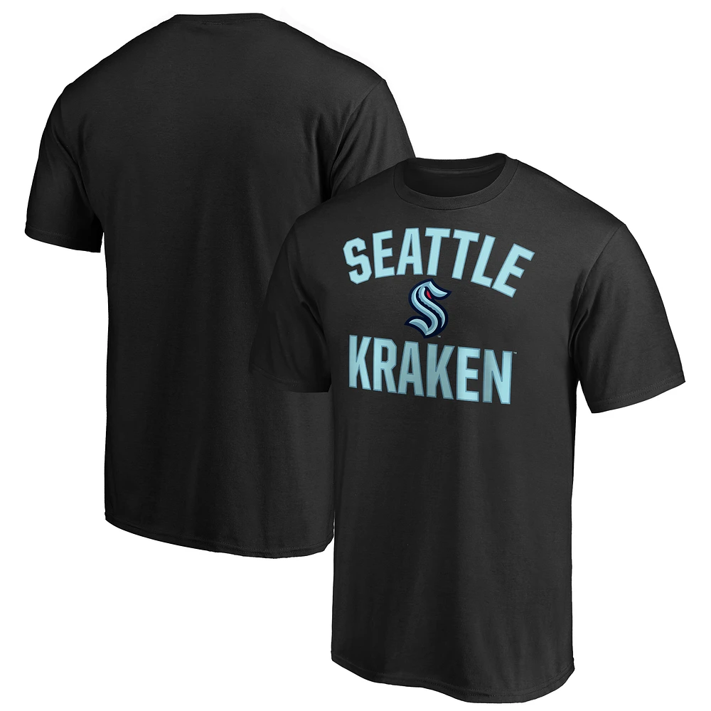 Men's Fanatics Black Seattle Kraken Victory Arch T-Shirt