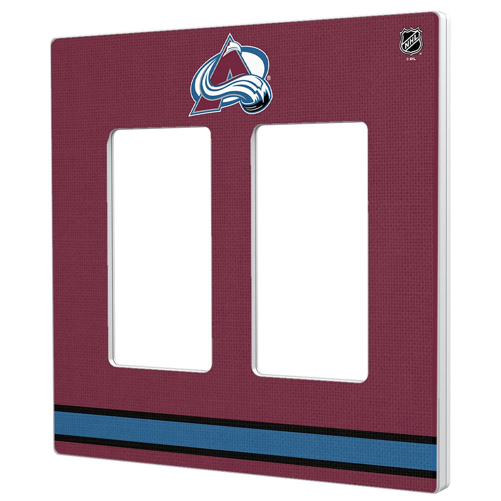 Colorado Avalanche Double Rocker Lightswitch Plate