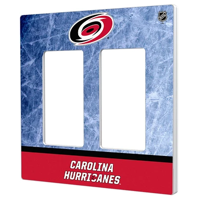 Carolina Hurricanes Wordmark Double Rocker Lightswitch Plate