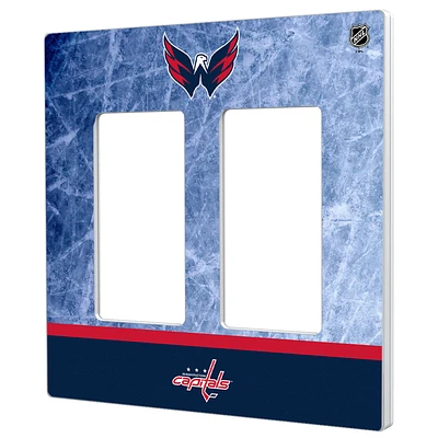 Washington Capitals Wordmark Double Rocker Lightswitch Plate