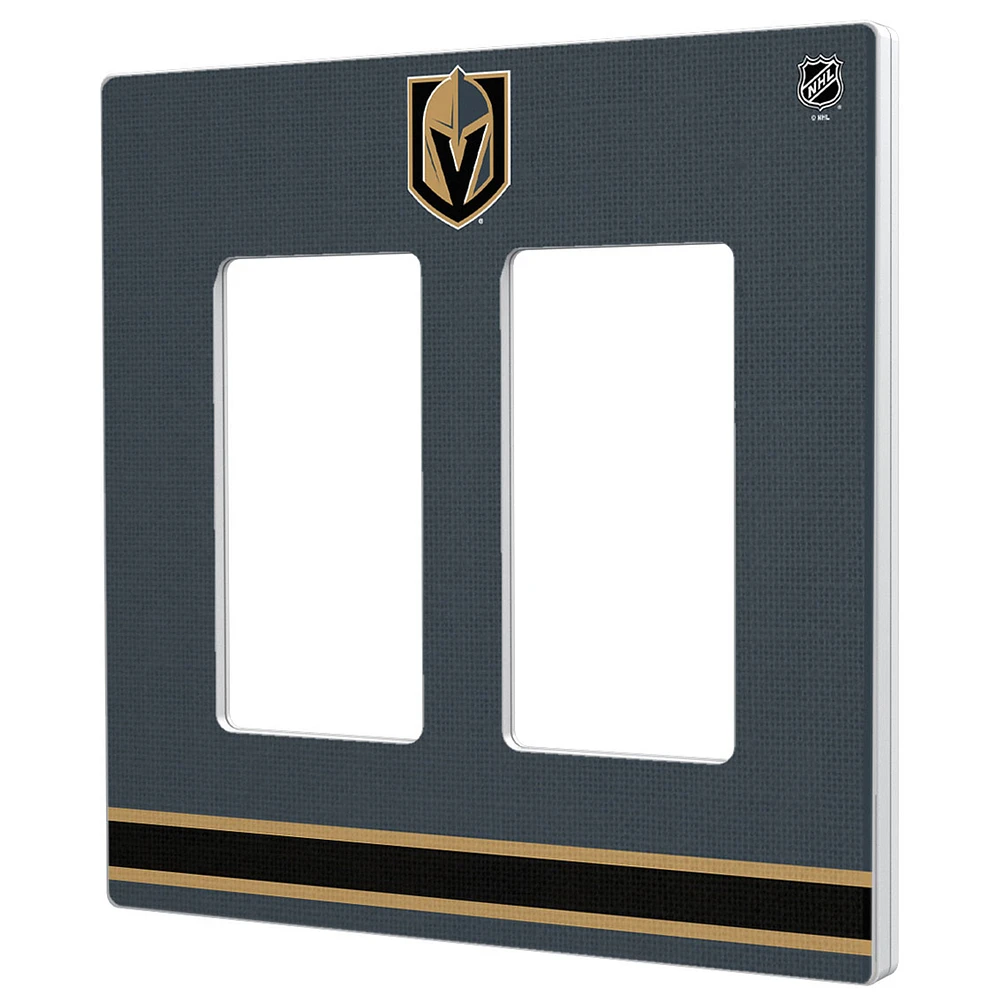 Vegas Golden Knights Double Rocker Lightswitch Plate