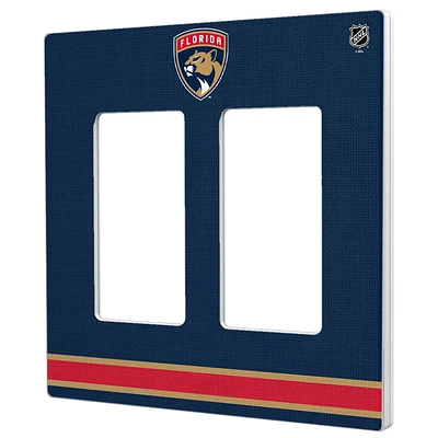 Florida Panthers Double Rocker Lightswitch Plate