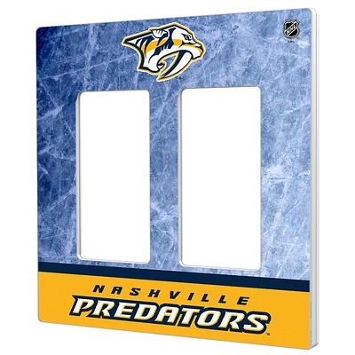 Nashville Predators Wordmark Double Rocker Lightswitch Plate