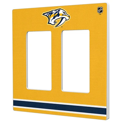 Nashville Predators Double Rocker Lightswitch Plate