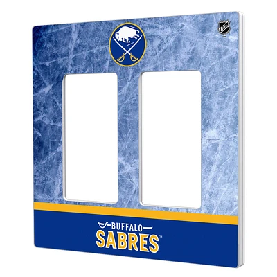 Buffalo Sabres Wordmark Double Rocker Lightswitch Plate