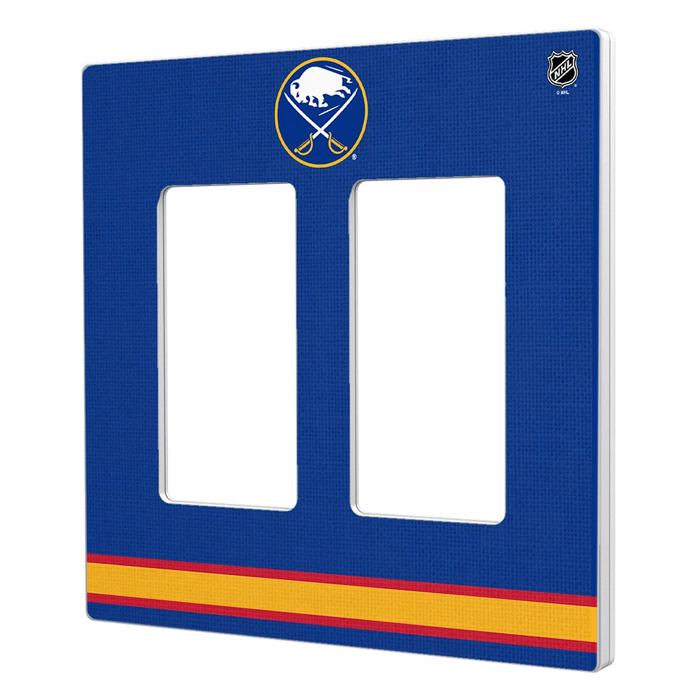 Buffalo Sabres Double Rocker Lightswitch Plate