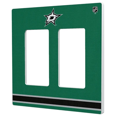 Dallas Stars Double Rocker Lightswitch Plate
