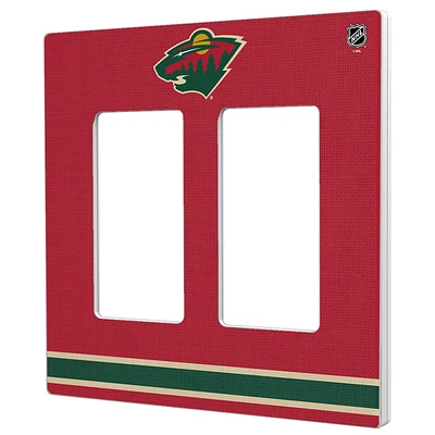Minnesota Wild Double Rocker Lightswitch Plate