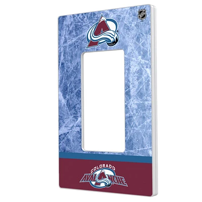 Colorado Avalanche Wordmark Single Rocker Lightswitch Plate