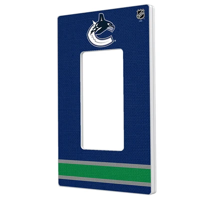Vancouver Canucks Single Rocker Lightswitch Plate