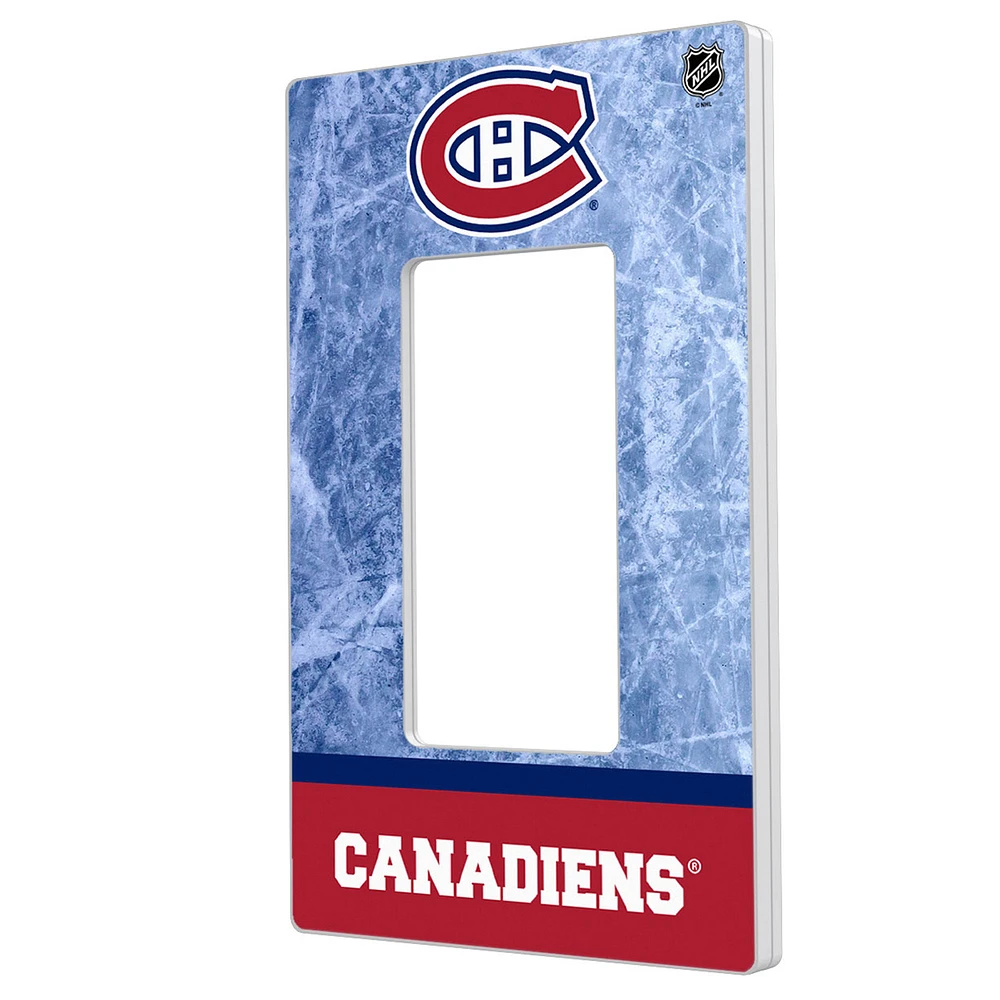 Montreal Canadiens Wordmark Single Rocker Lightswitch Plate