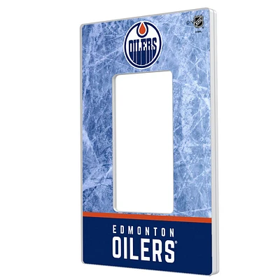 Edmonton Oilers Wordmark Single Rocker Lightswitch Plate
