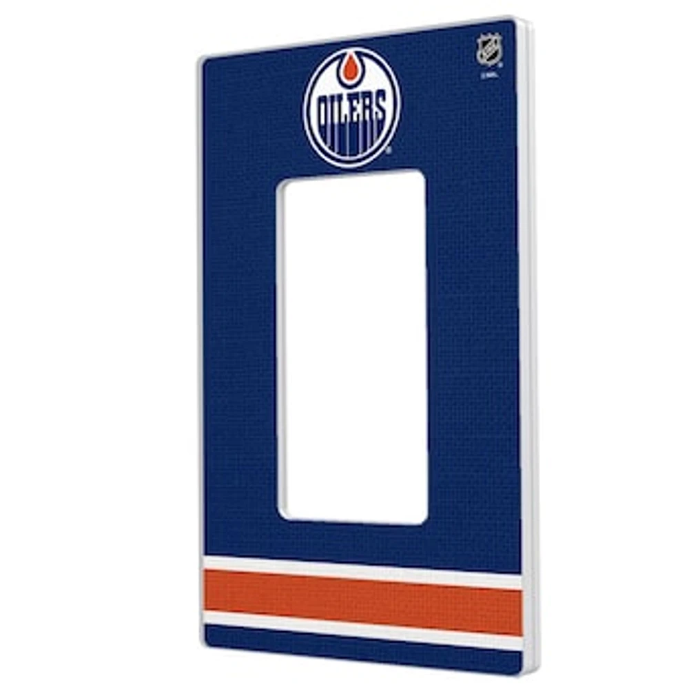 Edmonton Oilers Single Rocker Lightswitch Plate