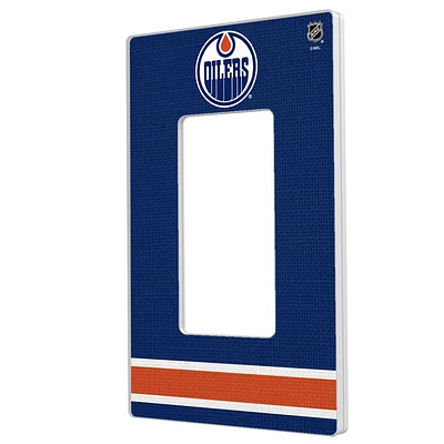 Edmonton Oilers Single Rocker Lightswitch Plate