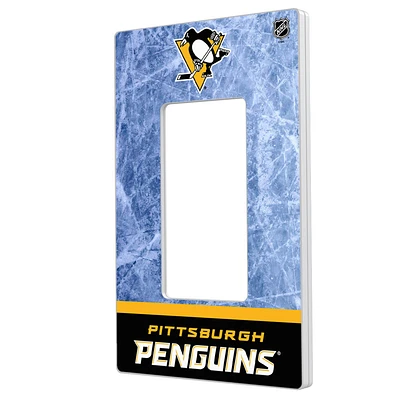 Pittsburgh Penguins Wordmark Single Rocker Lightswitch Plate