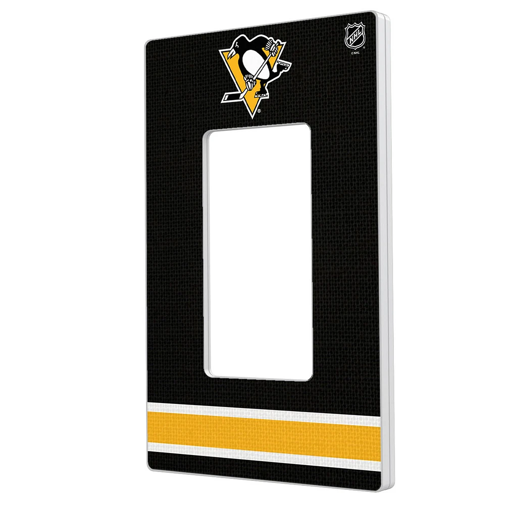 Pittsburgh Penguins Single Rocker Lightswitch Plate