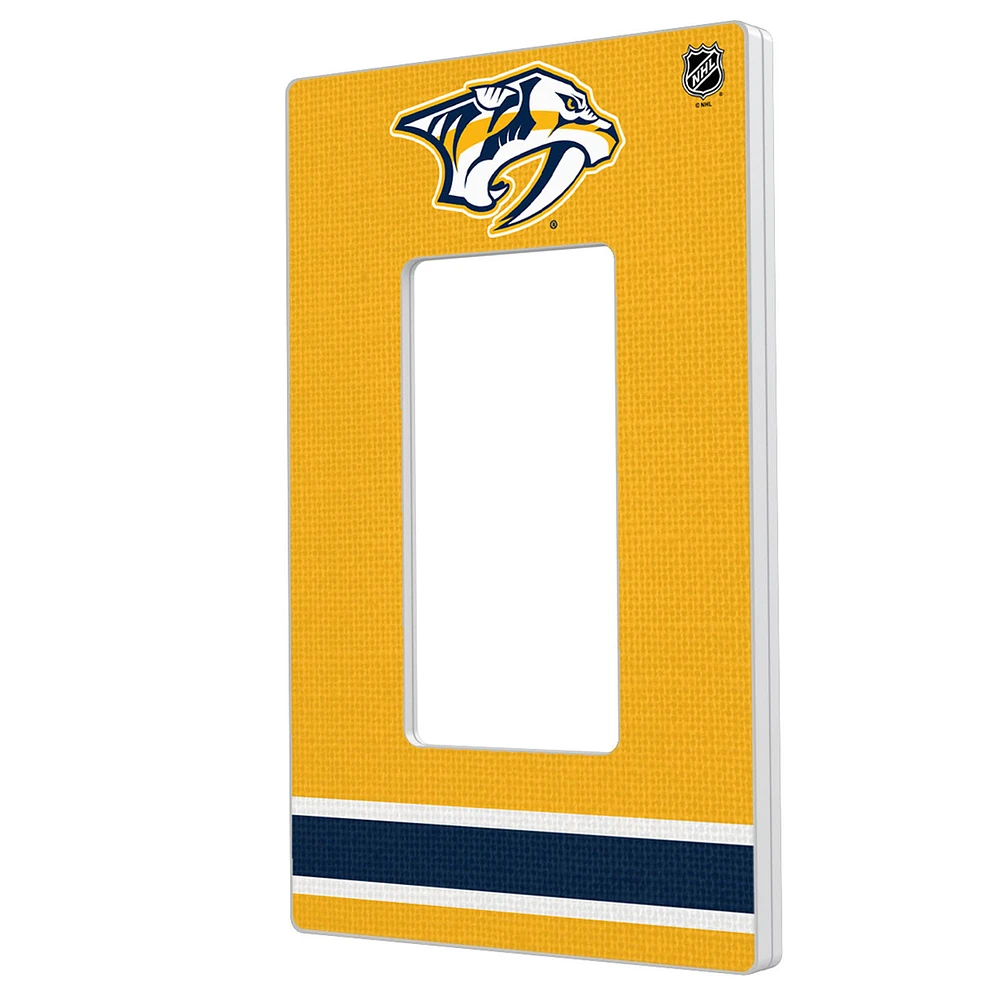 Nashville Predators Single Rocker Lightswitch Plate