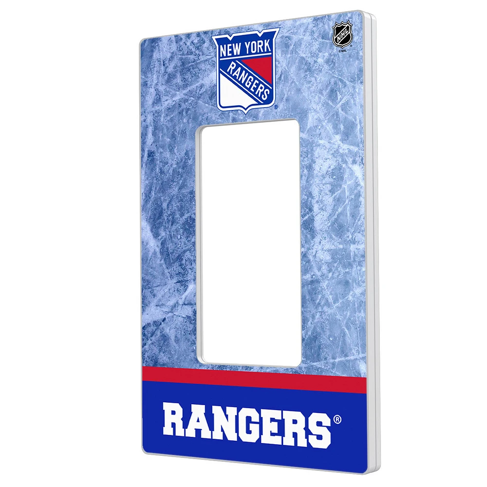 New York Rangers Wordmark Single Rocker Lightswitch Plate
