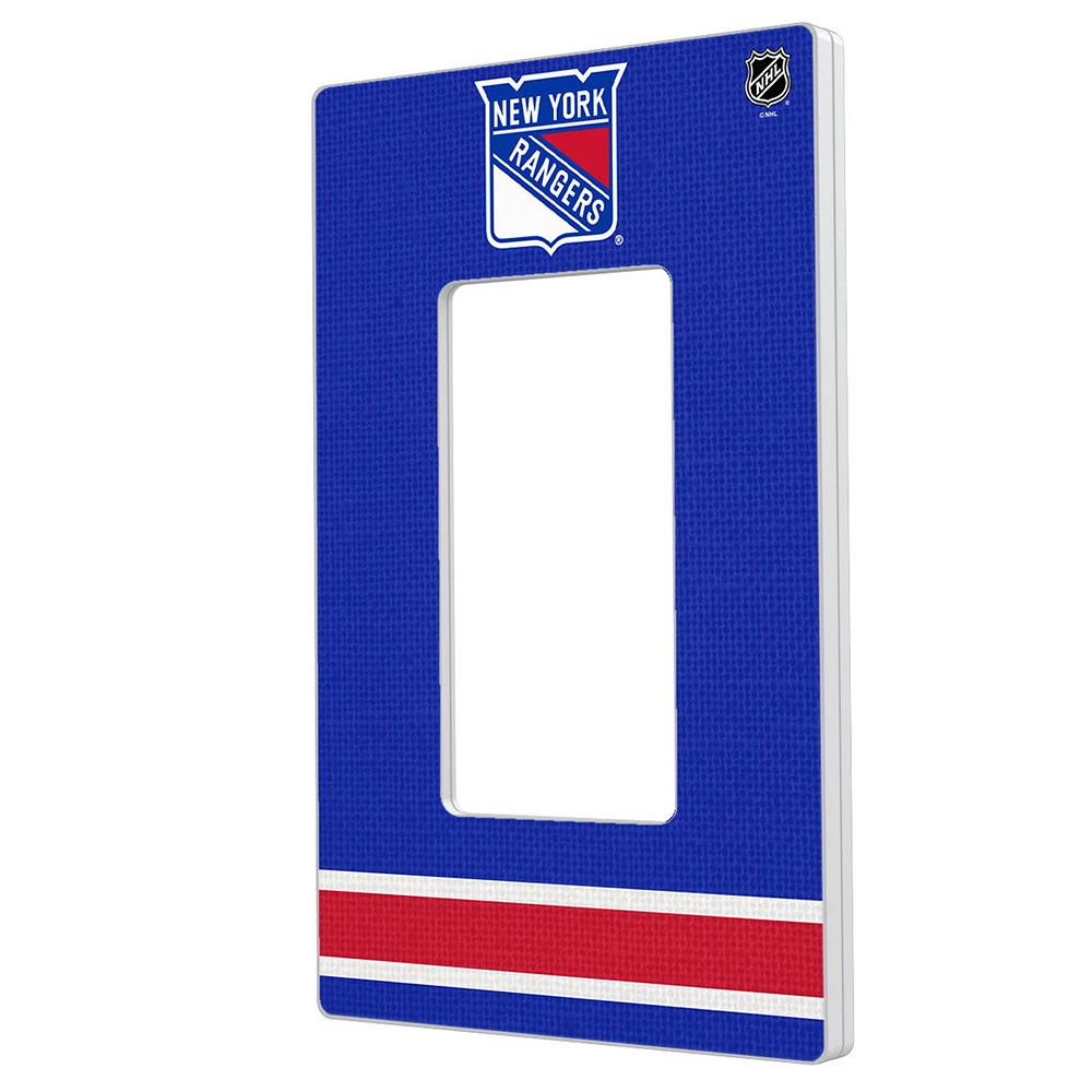 New York Rangers Single Rocker Lightswitch Plate