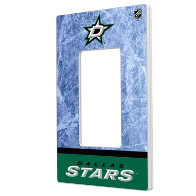 Dallas Stars Wordmark Single Rocker Lightswitch Plate