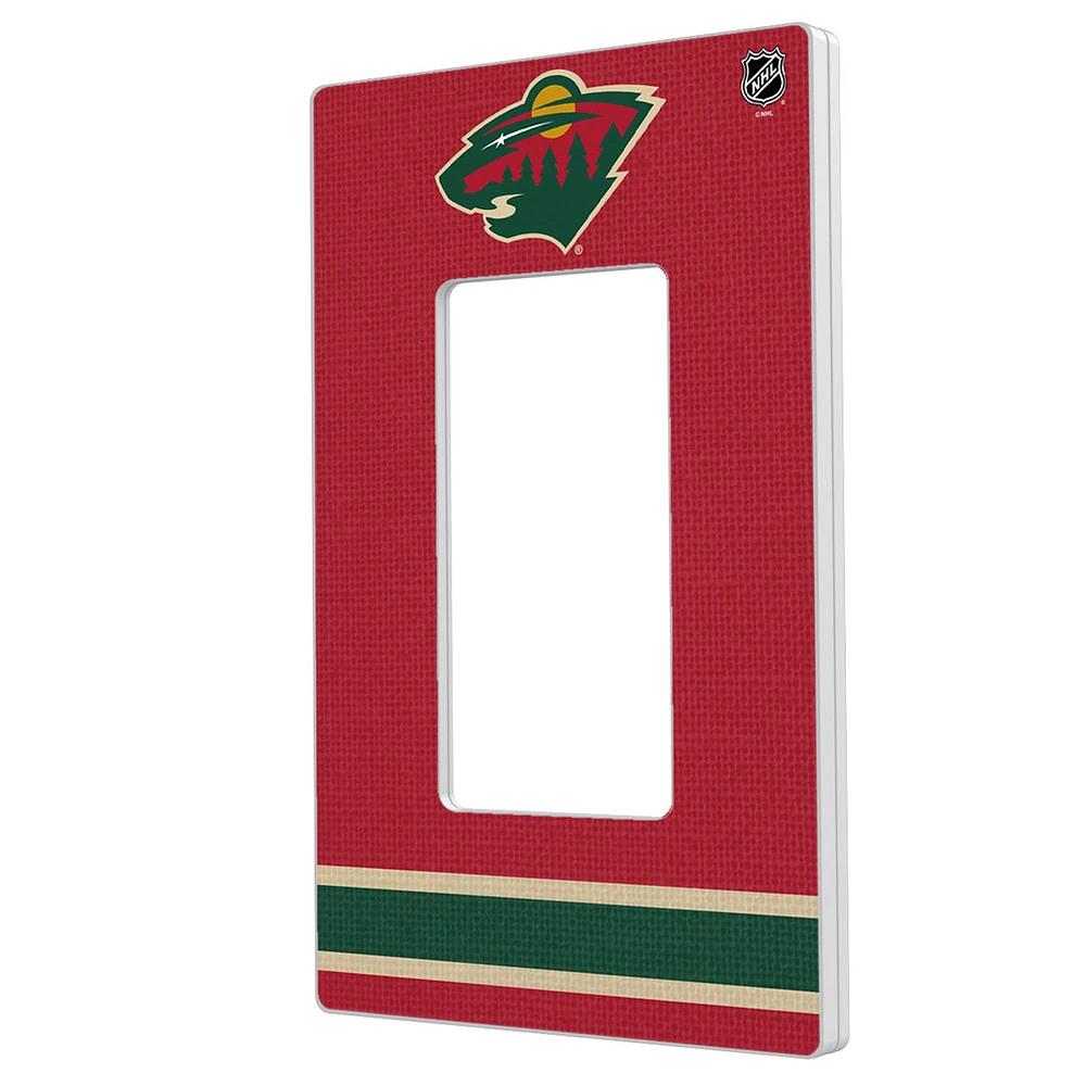 Minnesota Wild Single Rocker Lightswitch Plate