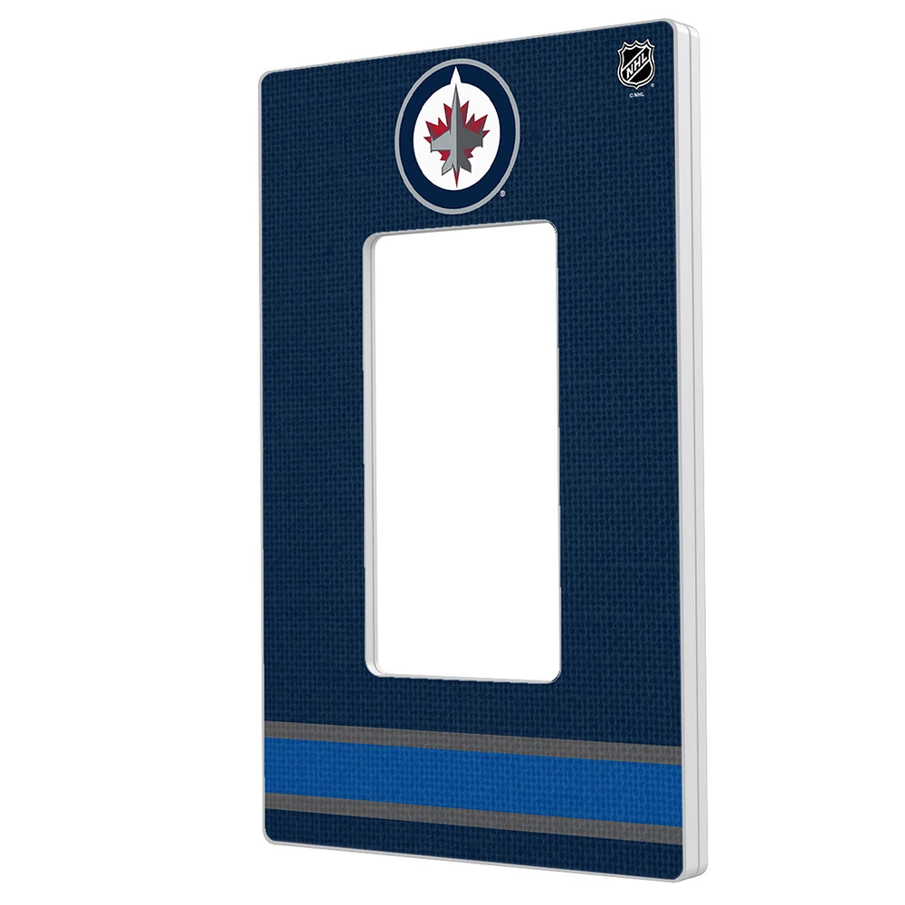 Winnipeg Jets Single Rocker Lightswitch Plate